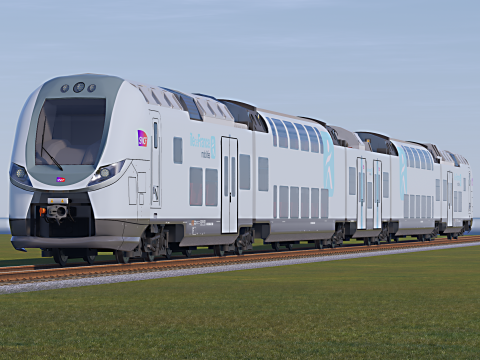 庞巴迪 Omneo Regio 2N 透明 3D 模型