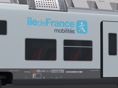 Bombardier Omneo Regio 2N Trasparente Modello 3D