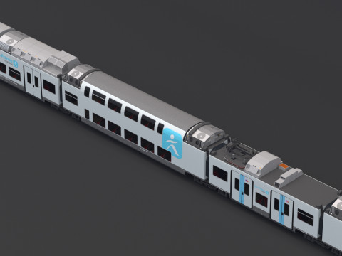 Bombardier Omneo Regio 2N Trasparente Modello 3D