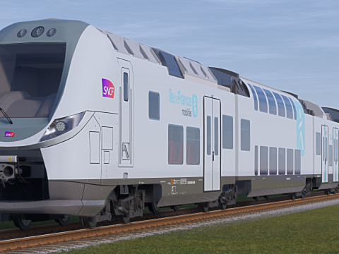 Bombardier Omneo Regio 2N Trasparente Modello 3D