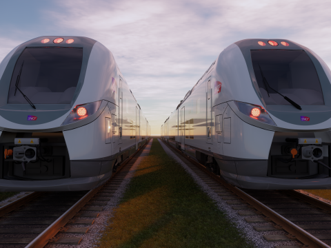 Bombardier Omneo Regio 2N Trasparente Modello 3D