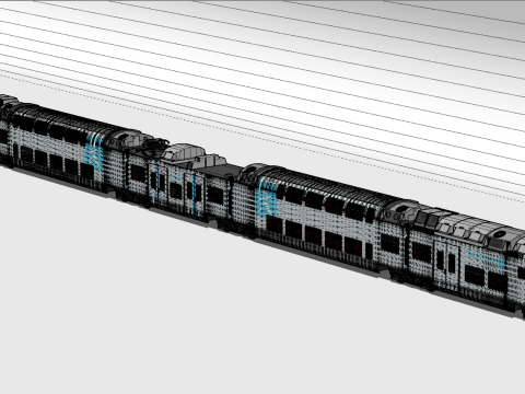 Bombardier Omneo Regio 2N Trasparente Modello 3D