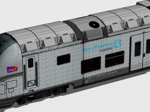 Bombardier Omneo Regio 2N Trasparente Modello 3D