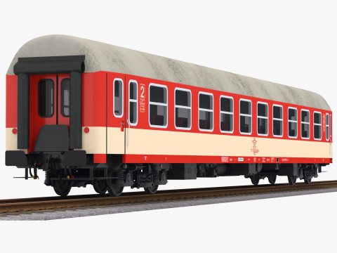 Personenzugwagen Ose Veb UIC-Y 3D Modell