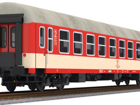 Carrozza ferroviaria passeggeri Ose Veb UIC-Y Modello 3D