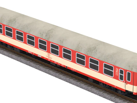 Carrozza ferroviaria passeggeri Ose Veb UIC-Y Modello 3D