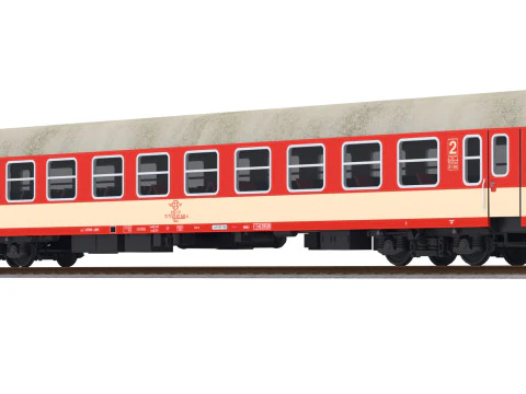 Carrozza ferroviaria passeggeri Ose Veb UIC-Y Modello 3D