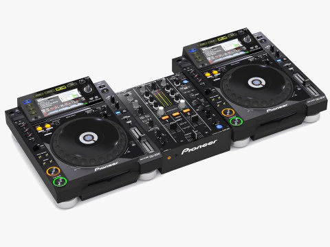 Pioneer dj set 2 3D Model