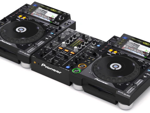 Pioneer dj set 2 3D Model