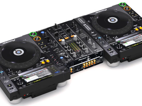Pioneer dj set 2 3D Model