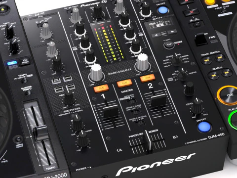 Pioneer dj set 2 3D Model