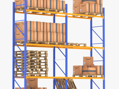 Amazon magazijnrek 3D Model