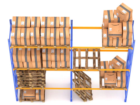 Складская стойка Amazon 3D Модель