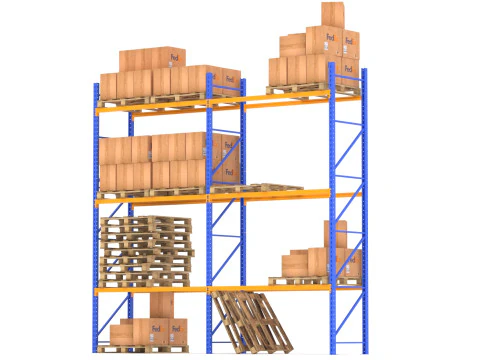 페덱스 창고 랙 3D 모델