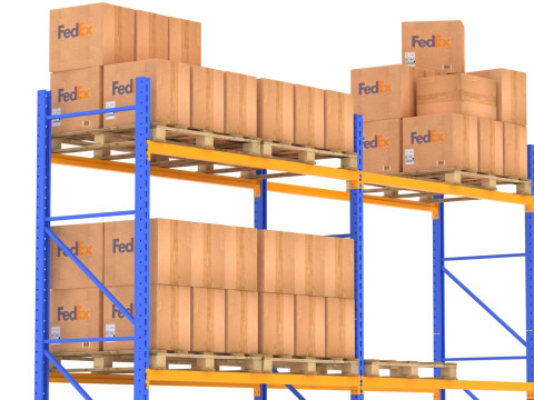 Складська стійка Fedex 3D Модель