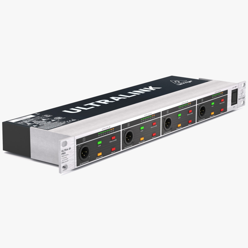 बेहरिंगर DI4000-V2 ऑडियो प्रोसेसर 3D मॉडल .c4d .max .obj .3ds .fbx .stl .blend