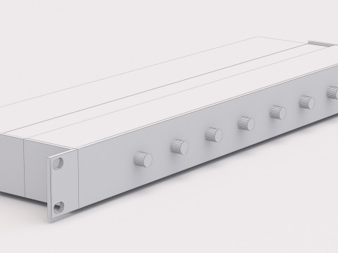 Behringer DS2800 音频处理器 3D 模型