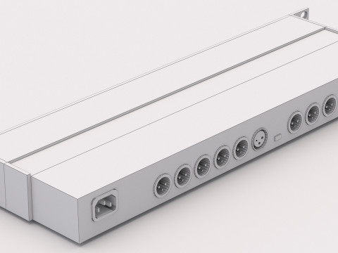 Behringer DS2800 音频处理器 3D 模型