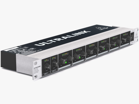 Аудиопроцессор Behringer ZMX600 3D Модель