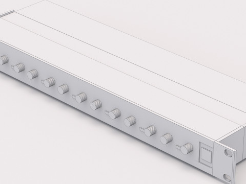 Behringer ZMX600 Audio Processor 3D Model
