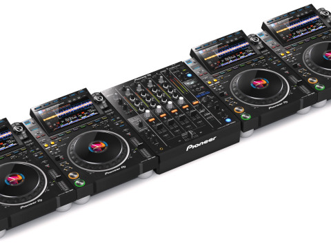 Pioneer DJ Set 3 DJM0750 MK2 y CDJ 3000 Nexus Modelo 3D