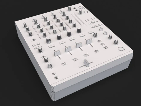 DJ Set 3 DJM0750 MK2 и CDJ 3000 Nexus Pioneer 3D Модель