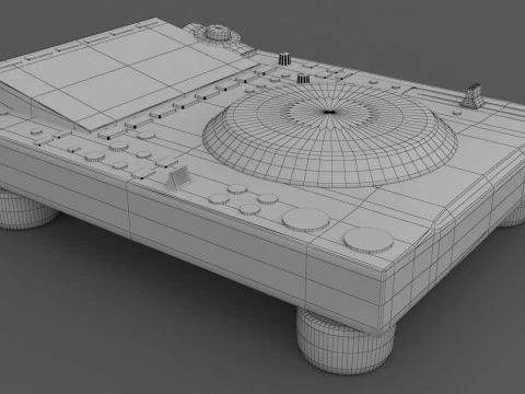 DJ Set 3 DJM0750 MK2 и CDJ 3000 Nexus Pioneer 3D Модель