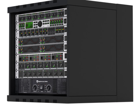 오디오 스튜디오 랙 3D 모델