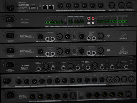 오디오 스튜디오 랙 3D 모델
