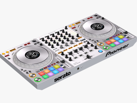 パイオニア DDJ-1000SRT ホワイト 3Dモデル