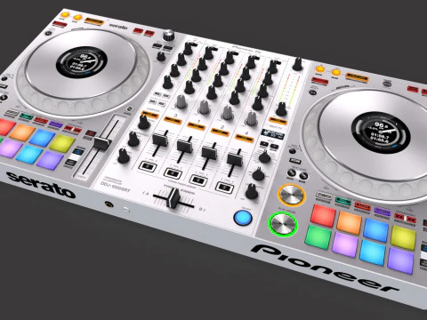 Pioneer ddj-1000srt White 3D Model