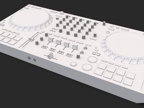Pioneer ddj-1000srt Putih Model 3D