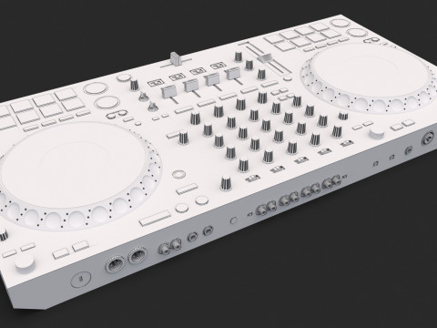 Pioneer ddj-1000srt Putih Model 3D
