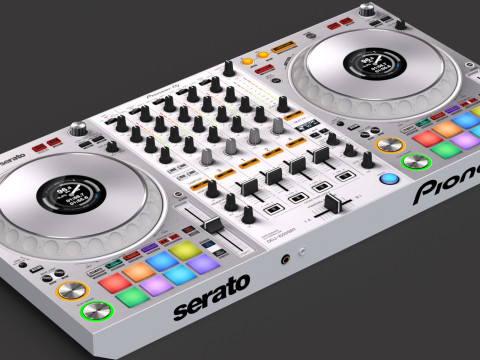 Pioneer ddj-1000srt Putih Model 3D