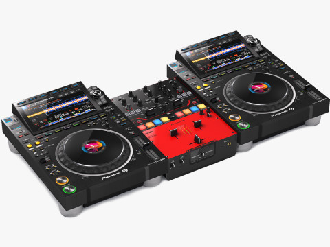 DJ Set 4 DJM-S5 и CDJ 3000 Nexus Pioneer 3D Модель