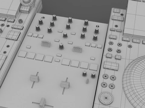 DJ Set 4 DJM-S5 и CDJ 3000 Nexus Pioneer 3D Модель