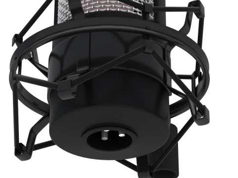Microphone Studio with Stand 3D Model