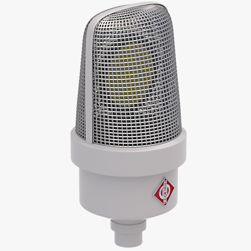 Mikrofon Neumann TLM 49 Model 3D .c4d .max .obj .3ds .fbx .stl .blend