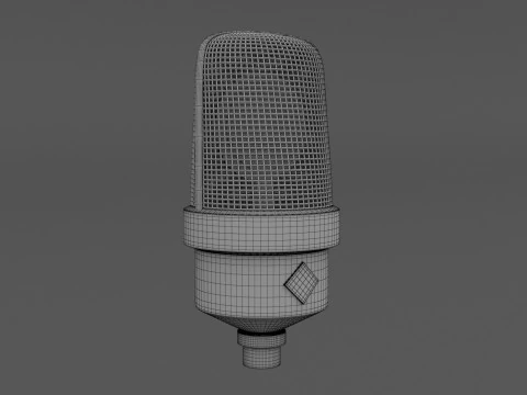 Neumann TLM 49 Microphone 3D Model