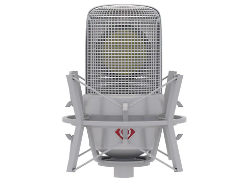 Neumann TLM 49 Microphone with Stand 3D Model