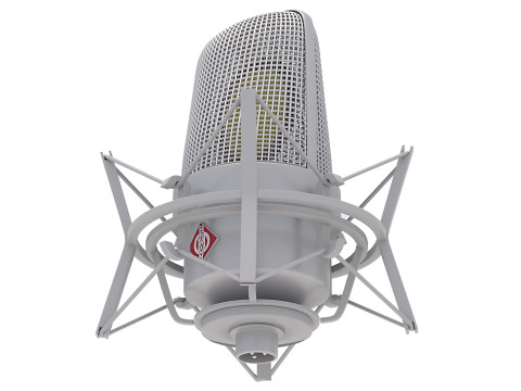 Neumann TLM 49 带支架麦克风 3D 模型
