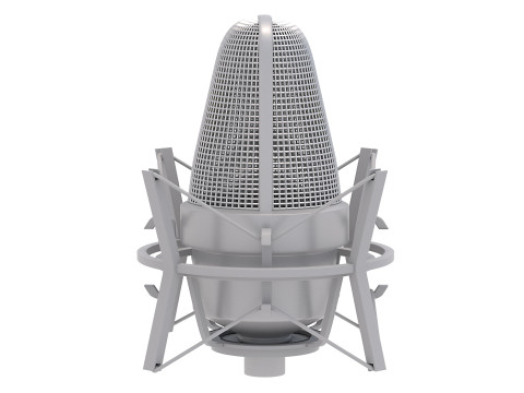 Neumann TLM 49 带支架麦克风 3D 模型