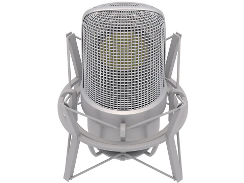 Neumann TLM 49 Microphone with Stand 3D Model