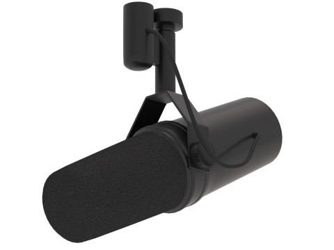 Микрофон Shure SM7B 3D Модель