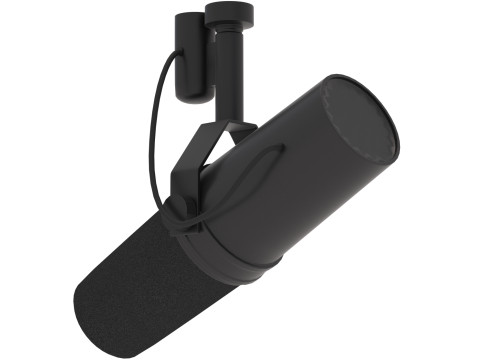 Микрофон Shure SM7B 3D Модель