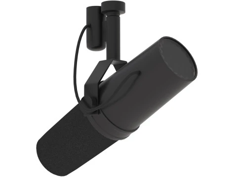 Shure SM7B Microphone 3D Model