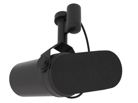 Микрофон Shure SM7B 3D Модель