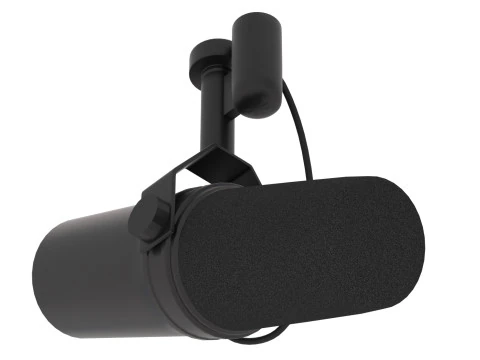 Shure SM7B Microphone 3D Model