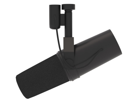 Микрофон Shure SM7B 3D Модель