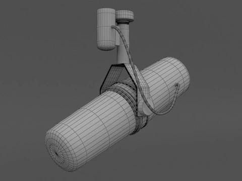 Shure SM7B Microphone 3D Model